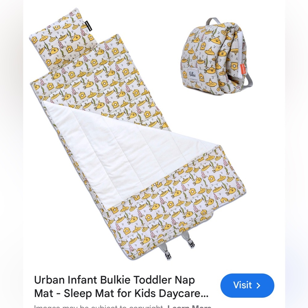 Urban Infant Bulkie Yellow Submarine Daycare Mat